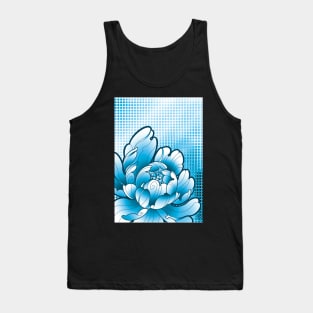 japanese peony flower pop art style Tank Top